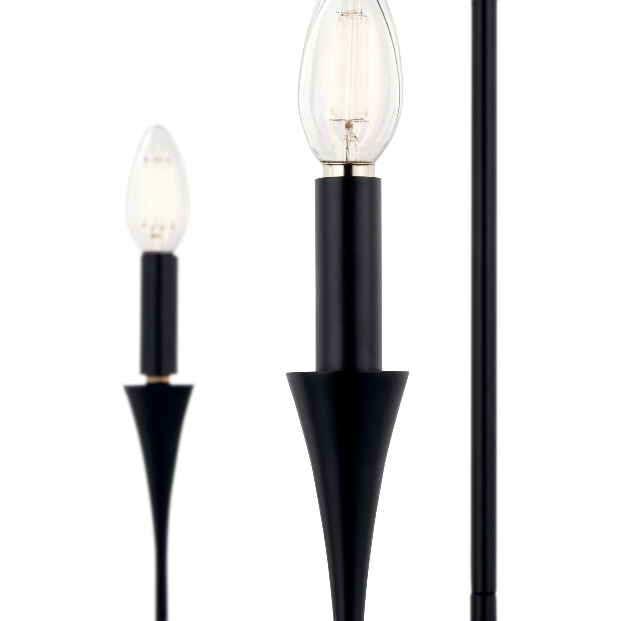 Alvaro 5 Light Black Chandelier Ceiling Light, 1 Tier Small